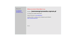 Desktop Screenshot of joannawegrzynowska.cuprum.pl