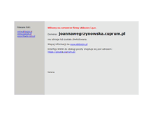 Tablet Screenshot of joannawegrzynowska.cuprum.pl